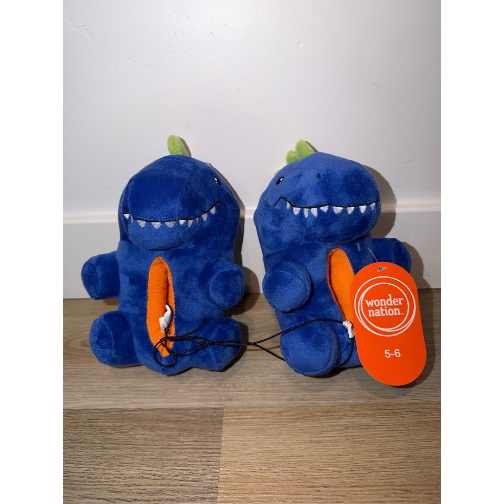 Toddler boy dinosaur slippers 5/6